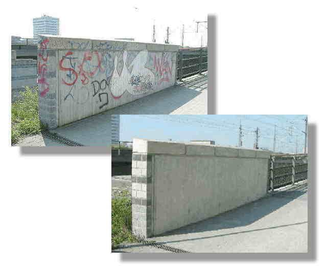 Graffiti auf Beton